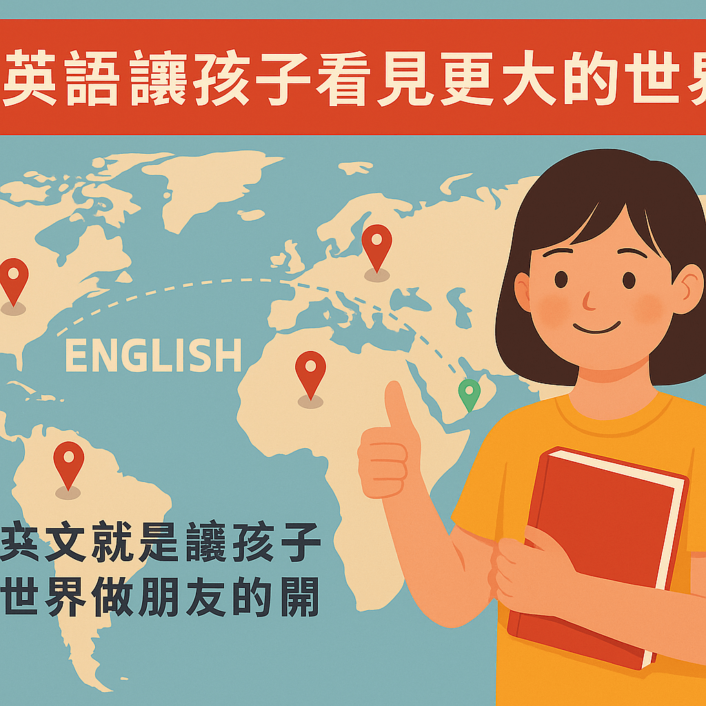 地圖上顯示英文使用國家與台灣連結線