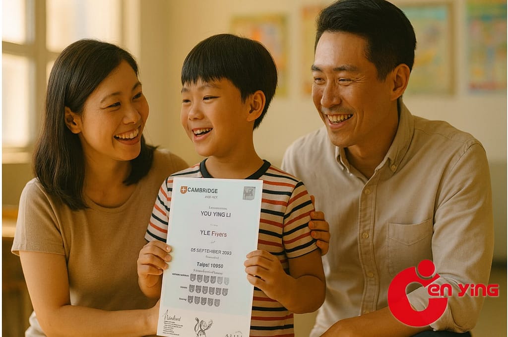 家長見證孩子完成Flyers考試