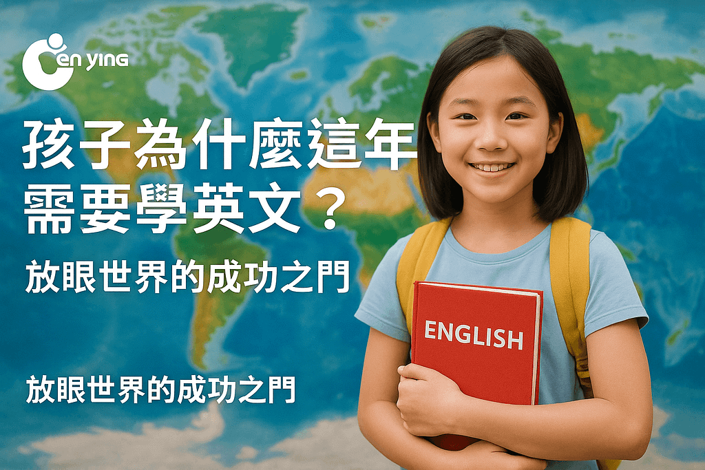 孩子在地球儀或地圖前，手持劍橋教材，自信微笑