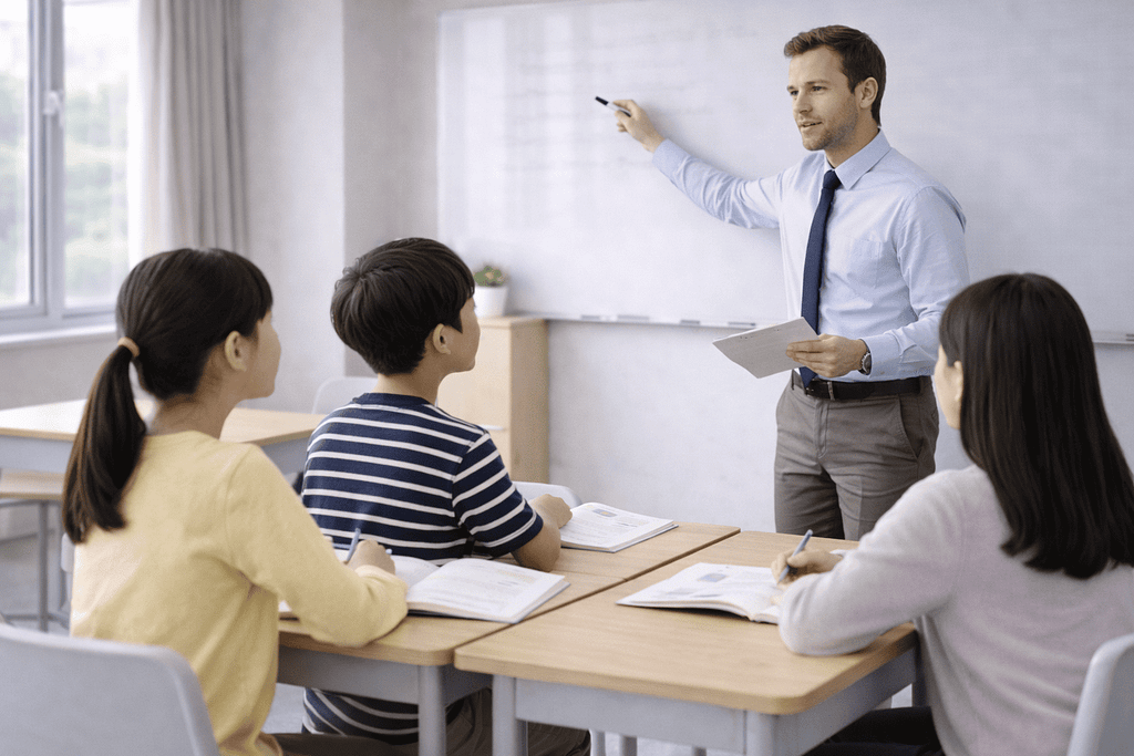 基隆岑英美語劍橋英語結構化教學板書情境