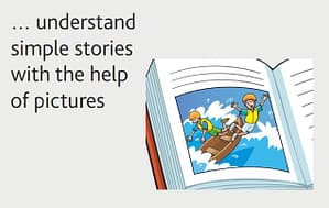 Movers can understand stories with pictures