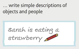 Flyers can write descriptions of objects and people