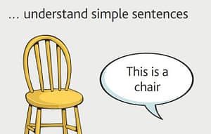 Starters can understand simple sentences